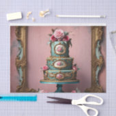 Rococo Parijse Tiered Cake 6 Decoupage Papier (Craft)