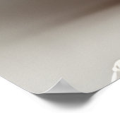 Rococo pastel kleur papier Shiba Inu Poster (Hoek)