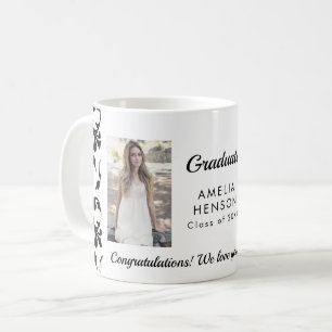 Rococo Patroon Gefeliciteerd Afgestudeerde 2 Foto' Koffiemok