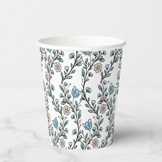 Rococo pattern papieren bekers (Rechts)