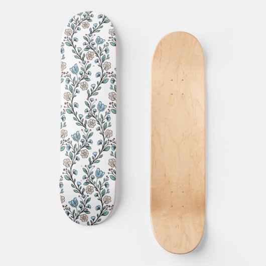 Rococo pattern persoonlijk skateboard (Voorkant)