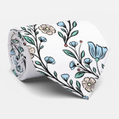 Rococo pattern stropdas (Opgerold)