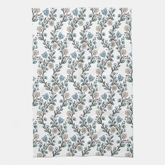 Rococo pattern theedoek (Verticaal)