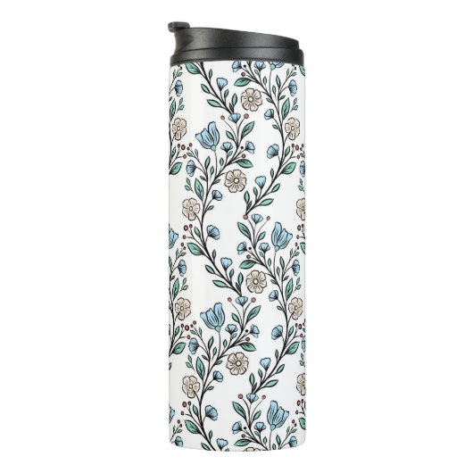 Rococo pattern thermosbeker (Geroteerd rechts)