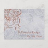  Rococo Peach Vrijgezellenfeest Recept Kaart (Voorkant)