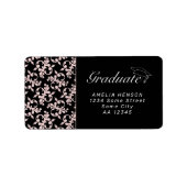 Rococo Pink Afstuderen Foto Afstuderen Adres Labs Etiket (Voorkant)