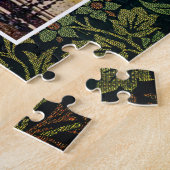 Rococo Princess loopt in een sprookjestuin Legpuzzel (Zijkant)