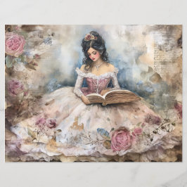 Rococo Prinses Scrapbook Papier