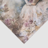 Rococo Prinses Weefsel Pagina Tissuepapier (Detail)