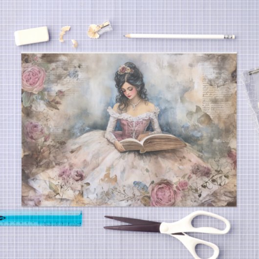 Rococo Prinses Weefsel Pagina Tissuepapier (Craft)