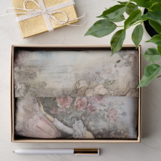 Rococo Prinses Weefsel Pagina Tissuepapier (Geschenk)