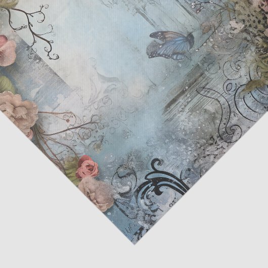 Rococo Prinses Weefsel Pagina Tissuepapier (Detail)