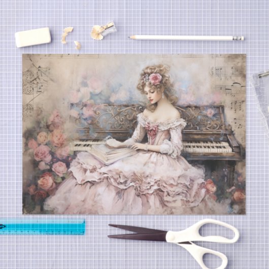 Rococo Prinses Weefsel Pagina Tissuepapier (Craft)