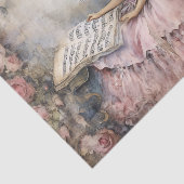Rococo Prinses Weefsel Pagina Tissuepapier (Detail)