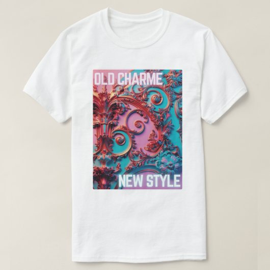 Rococo Reimagined - Oude charme, nieuwe stijl T-shirt (Design voorkant)