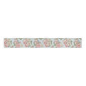 Rococo Revival Cherub Floral Toile Grosgrain Lint (Voorkant)