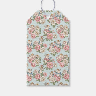 Rococo Revival Cherub Floral Toile Wrapping Paper Cadeaulabel