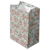 Rococo Revival Cherub Floral Toile Wrapping Paper Medium Cadeauzakje (Voorkant Gekanteld)