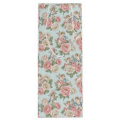 Rococo Revival Cherub Floral Toile Wrapping Paper Wijn Cadeautas (Achterkant)