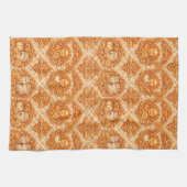 Rococo Revival Damask Nature Pattern Theedoek (Horizontaal)