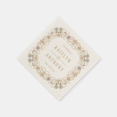Rococo Revival Elegant Vintage Floral Wedding Servet (Hoek)