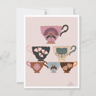 Rococo Revival Teacup  grillige  charme Briefkaart