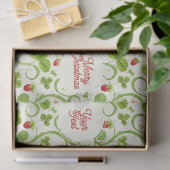 Rococo Revival Wild Strawberry & Clover Custom Tissuepapier (Geschenk)