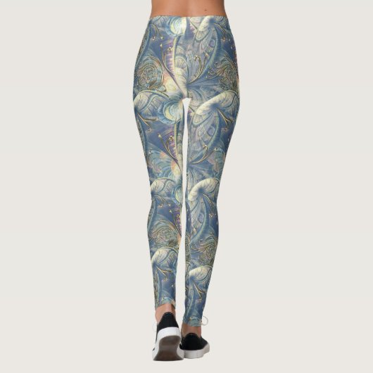 Rococo Rich Pattern-ontwerp met Gold Relief Leggings (Achterkant)