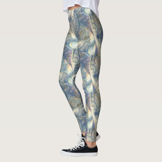 Rococo Rich Pattern-ontwerp met Gold Relief Leggings (Links)