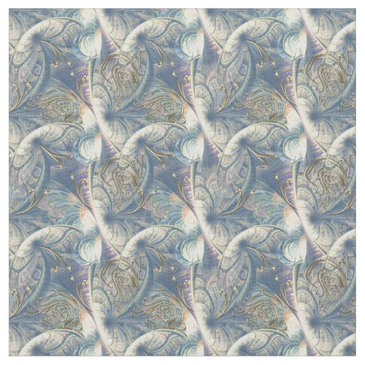 Rococo Rich Pattern-ontwerp met Gold Relief Stof (Close Up)