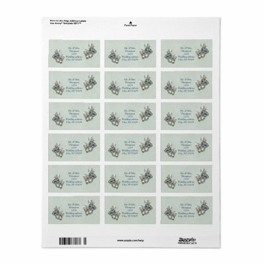 Rococo Rich Pattern-ontwerp met maskers Etiket (Full Sheet)