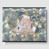 Rococo Rich Pattern-ontwerp met maskers Gastenboek (Voorkant)