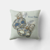 Rococo Rich Pattern-ontwerp met maskers Kussen (Achterkant)