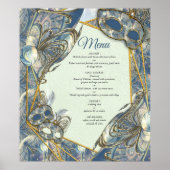 Rococo Rich Pattern-ontwerp met maskers Poster (Voorkant)