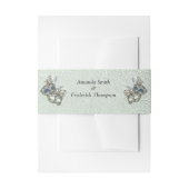 Rococo Rich Pattern-ontwerp met maskers Uitnodigingen Wikkel (Voorkant Voorbeeld)