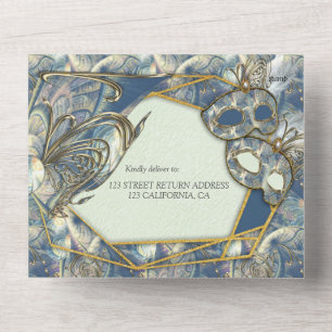 Rococo Rich Romantic All in One Wedding Invite Uitnodiging