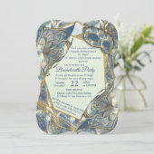 Rococo Rich Romantic Gold Reliefs en maskers Kaart (Staand voorkant)