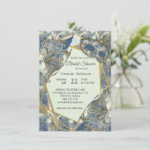 Rococo Rich Romantic Gold Reliefs en maskers Kaart (Staand voorkant)