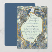 Rococo Rich Romantic Gold Reliefs en maskers Kaart (Voorkant / Achterkant)