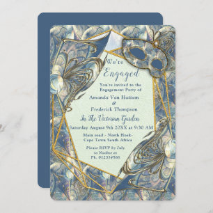 Rococo Rich Romantic Gold Reliefs en maskers Kaart