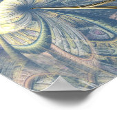 Rococo Rich Romantic Gold Reliefs en maskers Poster (Hoek)