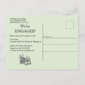 Rococo Rich Romantic Gold Reliefs en maskers Uitnodiging Briefkaart (Achterkant)