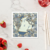 Rococo rijk aan gouden reliëf & maskers servet (Insitu)