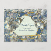 Rococo Rijk Romantisch Goud Reliëfs & Maskers Briefkaart (Voorkant)