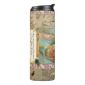 Rococo Romantisch Geschenk Thermokop Thermosbeker (Gedraaid links)
