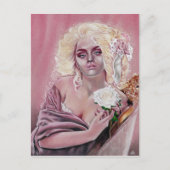 Rococo Rozen Mooi meisje briefkaart (Voorkant)