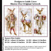 Rococo Rudolf & Festive Reindeer EQ3L Decoupage Tissuepapier