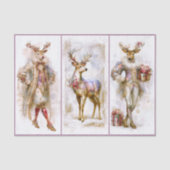 Rococo Rudolf & Festive Reindeer EQ3L Decoupage Tissuepapier (Voorkant)