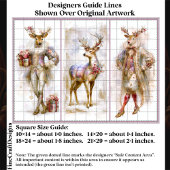 Rococo Rudolf & Festive Reindeer EQ3R Decoupage Tissuepapier