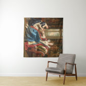 Rococo Secrets: koninklijke schoonheid in een pale Wandkleed (In Situ (horizontaal))